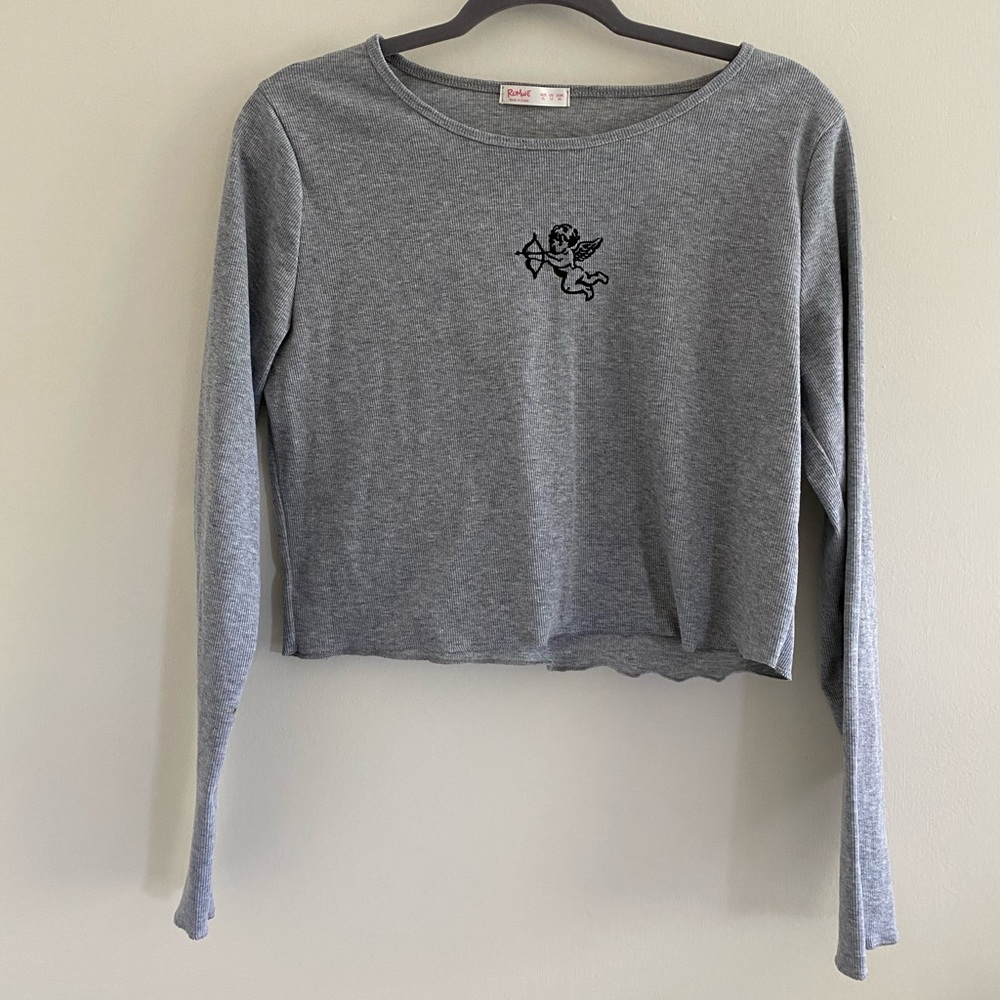 Angel crop long sleeve